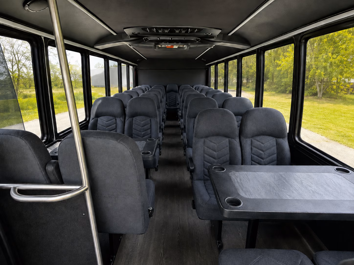irving 18 passenger minibus interior