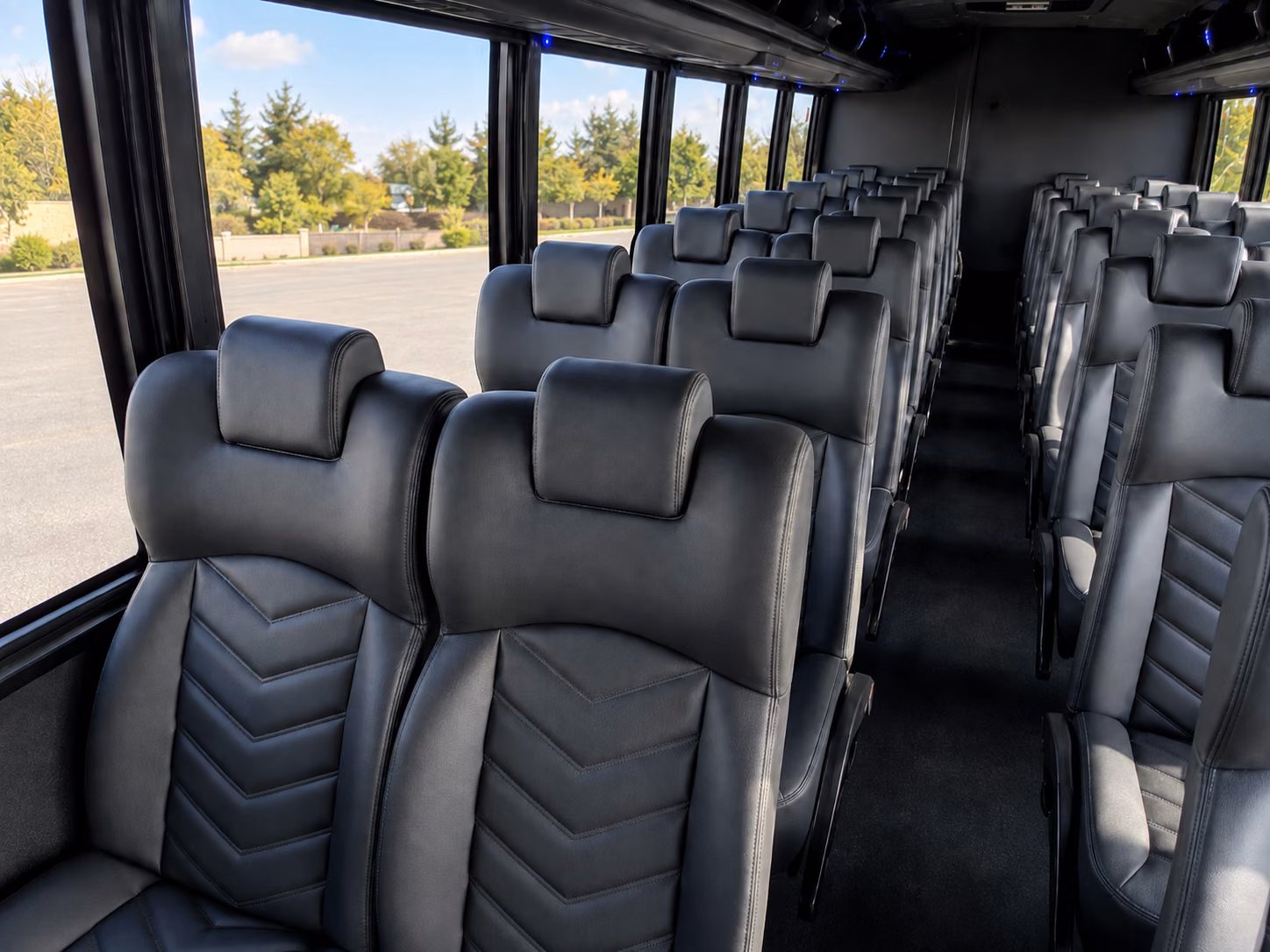 irving 20 passenger minibus interior