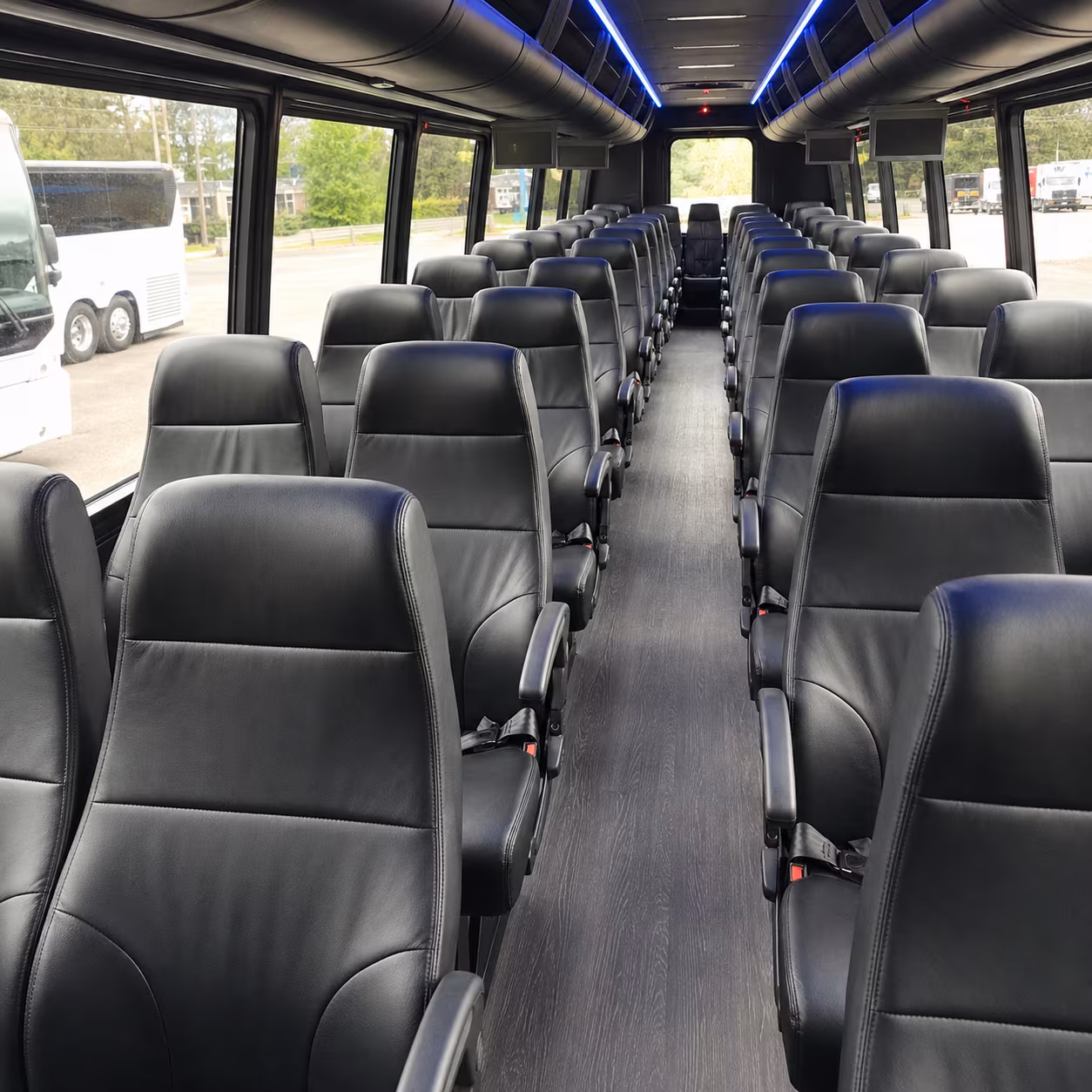 irving 25 passenger minibus interior