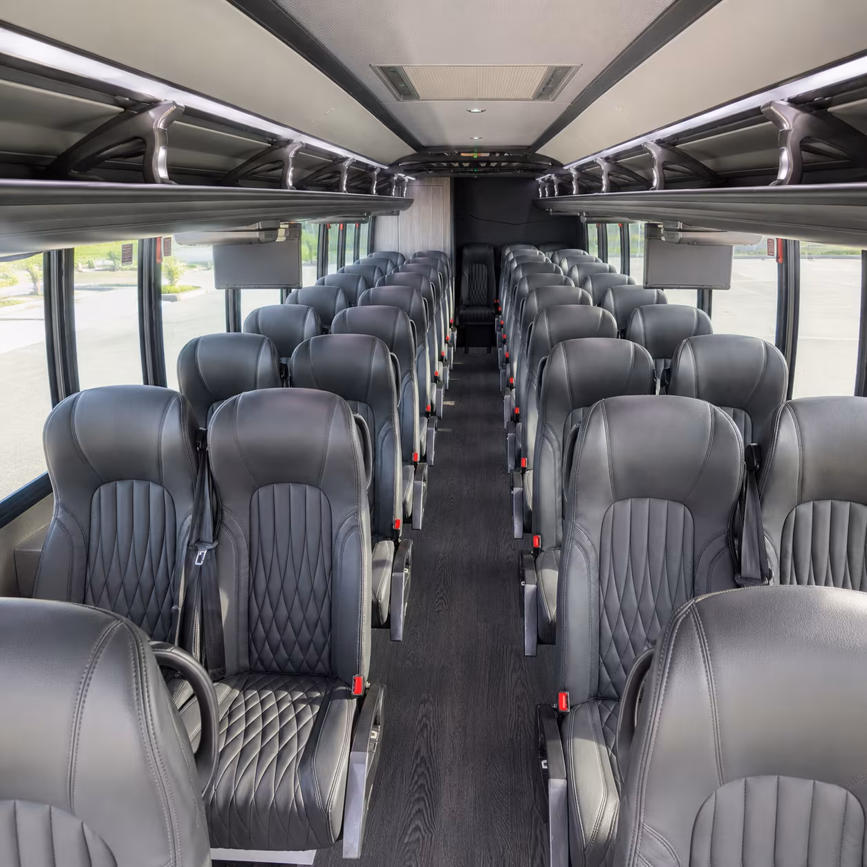irving 35 passenger minibus interior