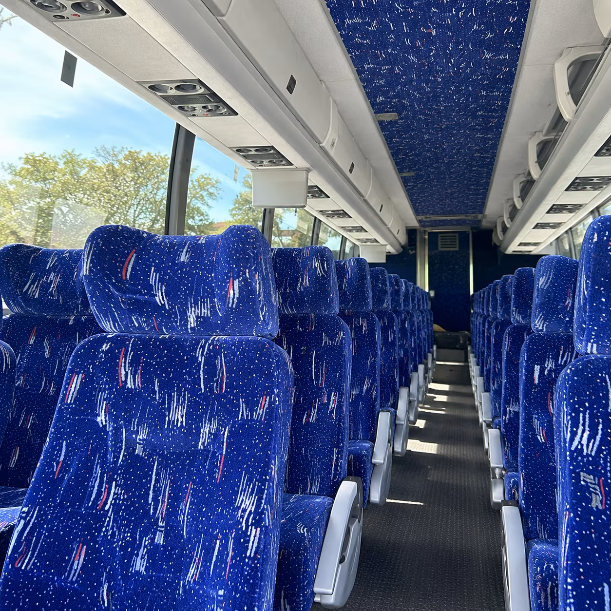 irving airport transportation onboard seating