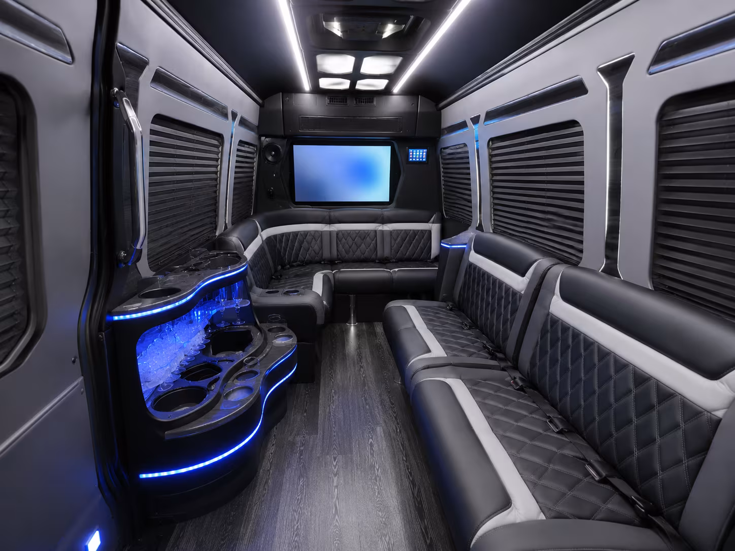 irving corporate transportation onboard seating