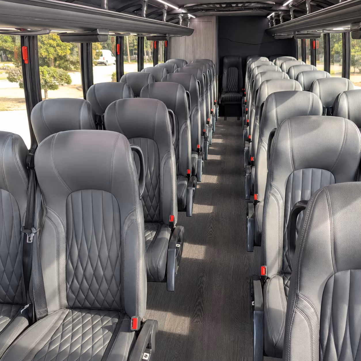 irving religious group transportation onboard seating
