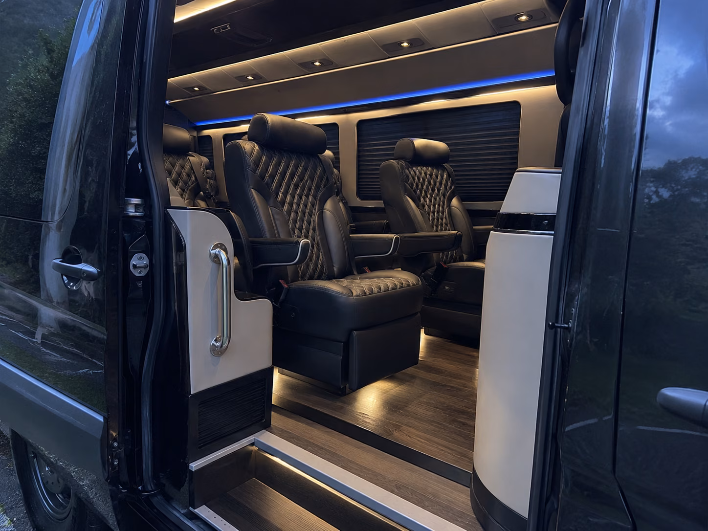 irving sprinter van with driver inside