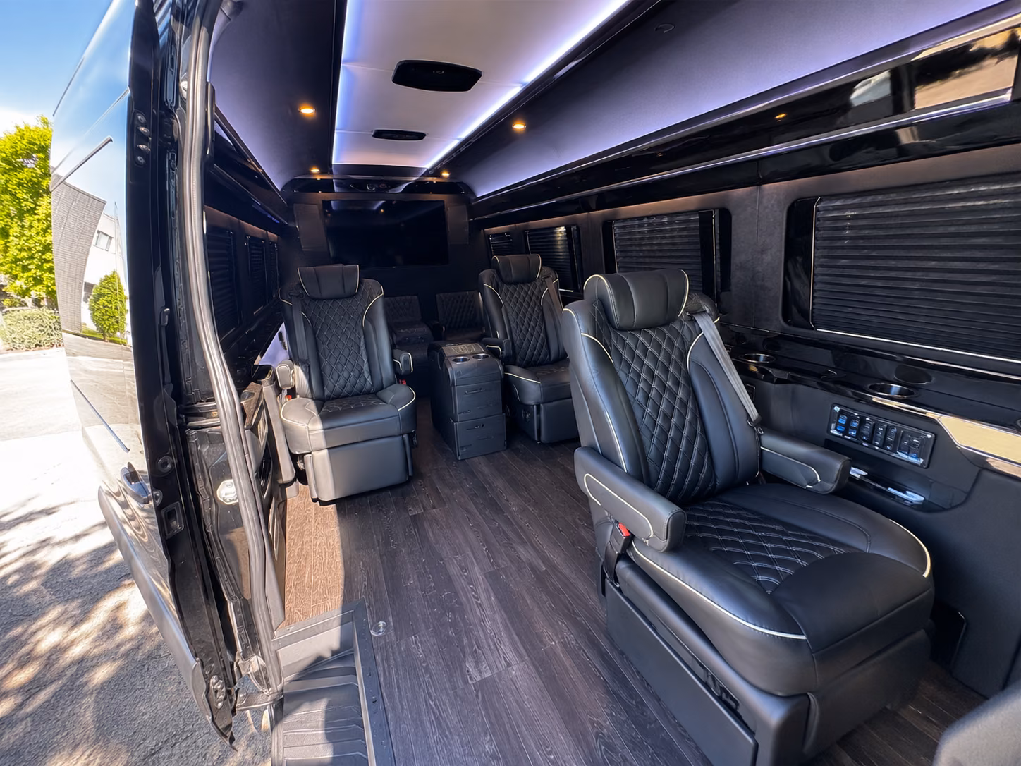 sprinter vans and minibuses for irving wedding party transportation
