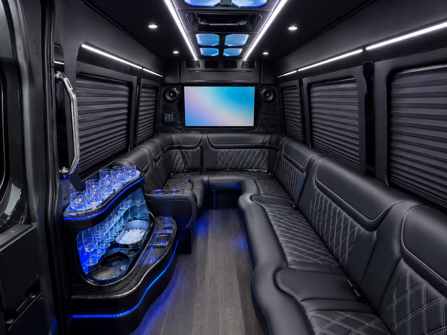 sprinter vans and party buses for irving pre prom dinners and after parties